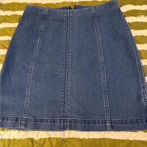 Free People Indigo Mini Skirt